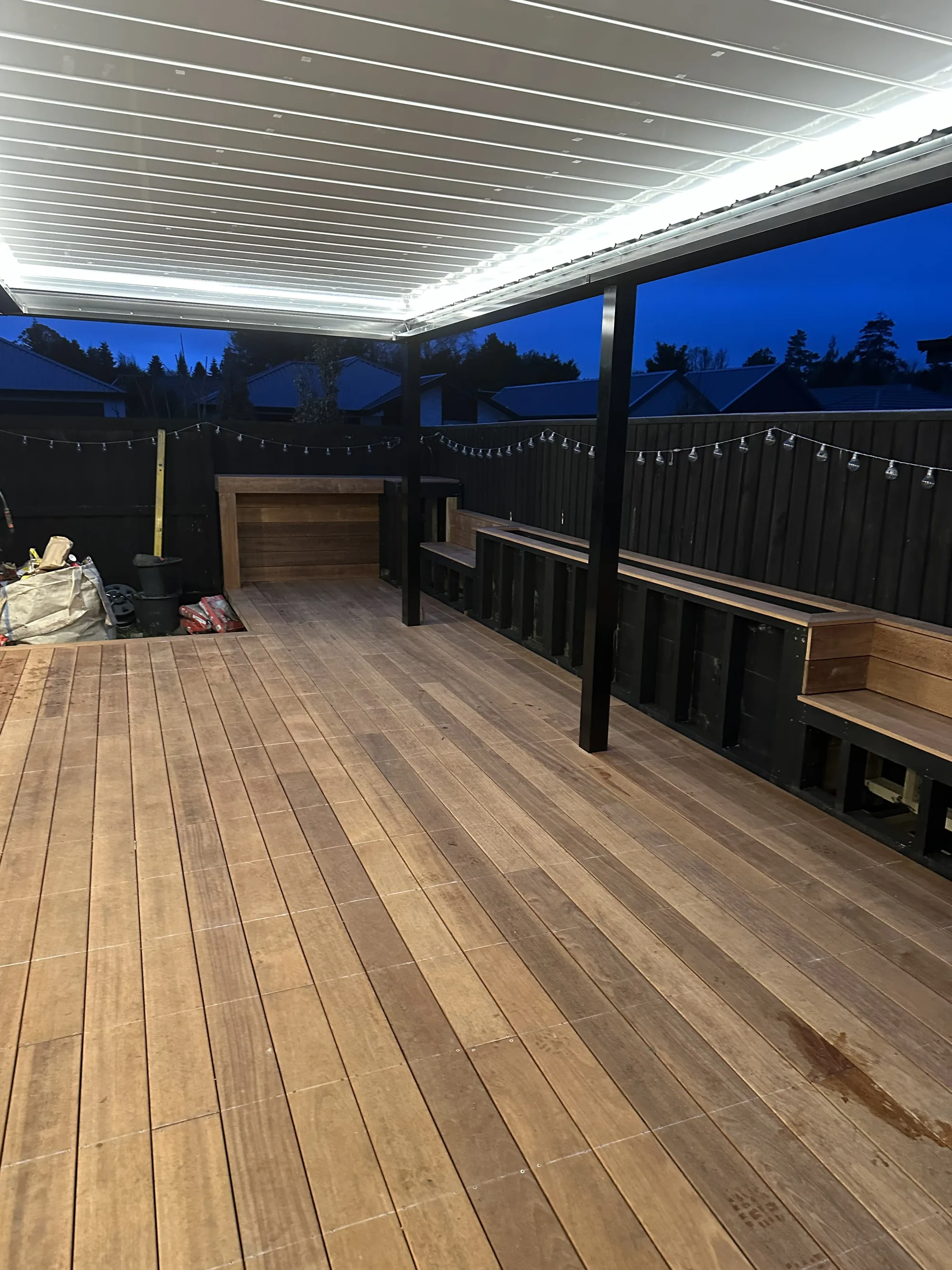 Deck with pergola - Christchurch outdoor living